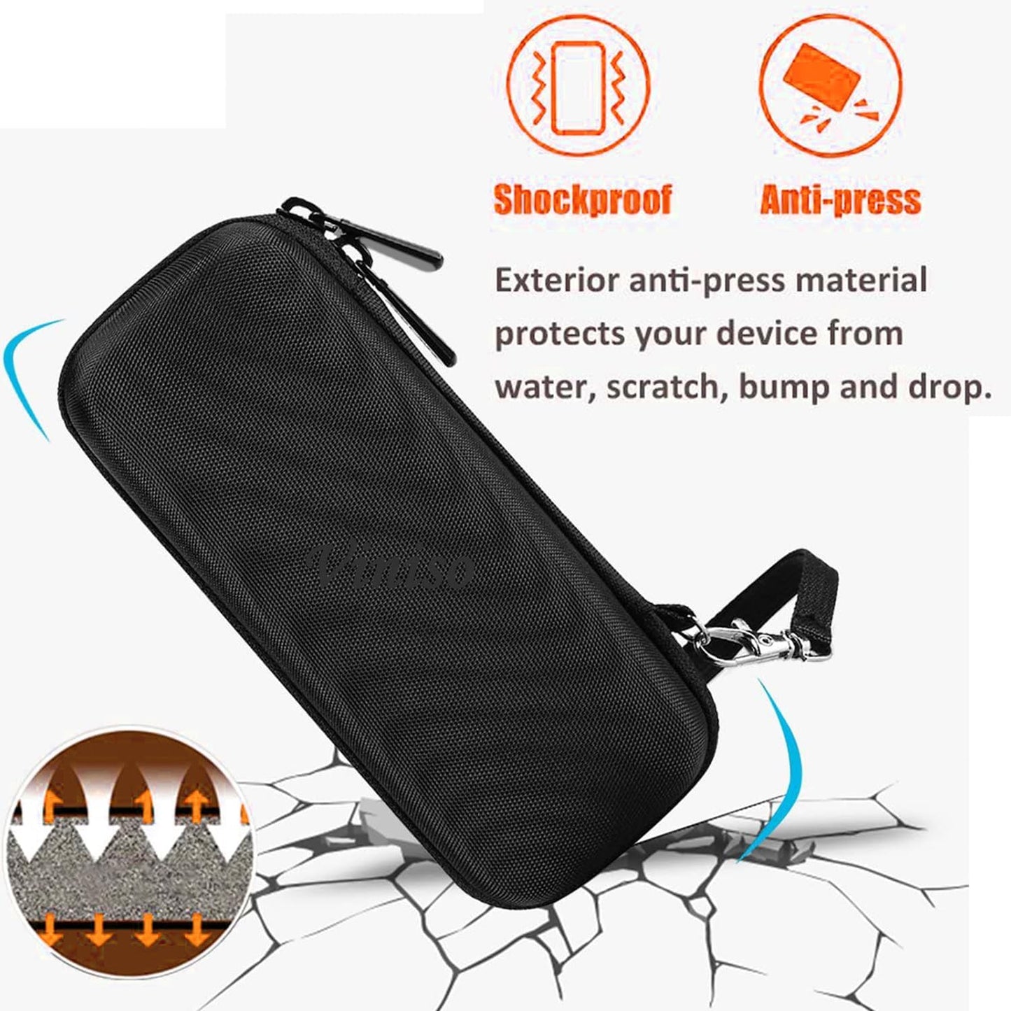 Hard Case for One Blade Trimmer QP2724/90, QP2834/70, QP2630/72, Waterproof Shaver Organizer Shockproof Travel Storage Box for Charger & Accessories