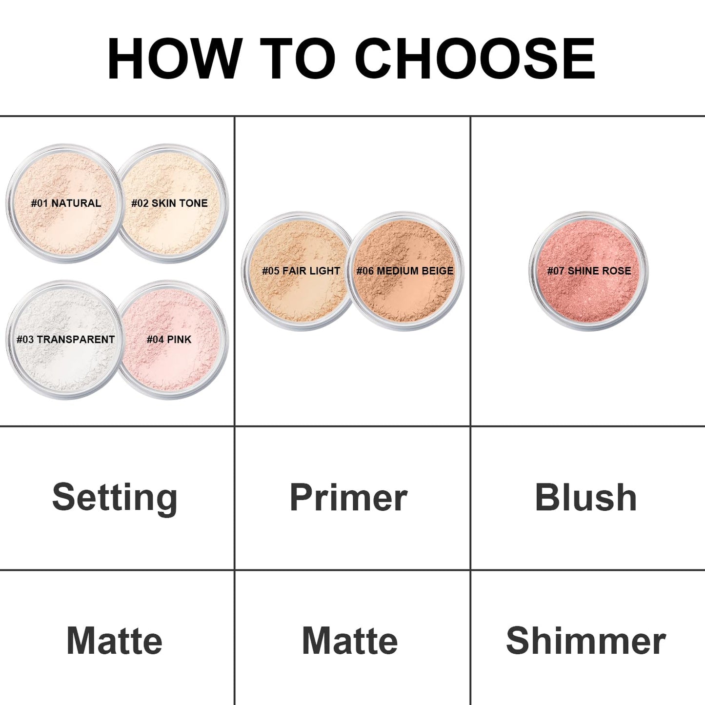 Mineral Setting Powder, SPF 35, Sunscreen Fair Face Loose Blurring FinishingPowder, Sheer Coverage, Weightless and Oil Control, Extend Base Makeup(#02 Fair Setting Makeup)