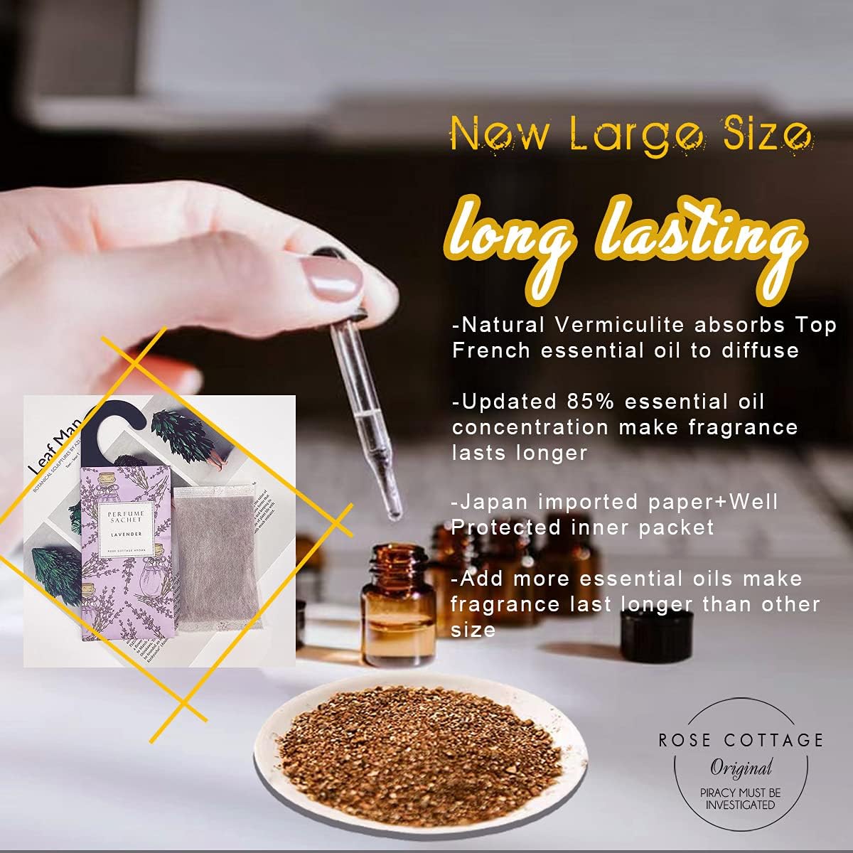 Large 12 Packs Peppermint Hanging Closet Deodorizer Air Freshener Long Lasting Scented Sachets Smell Goods for House