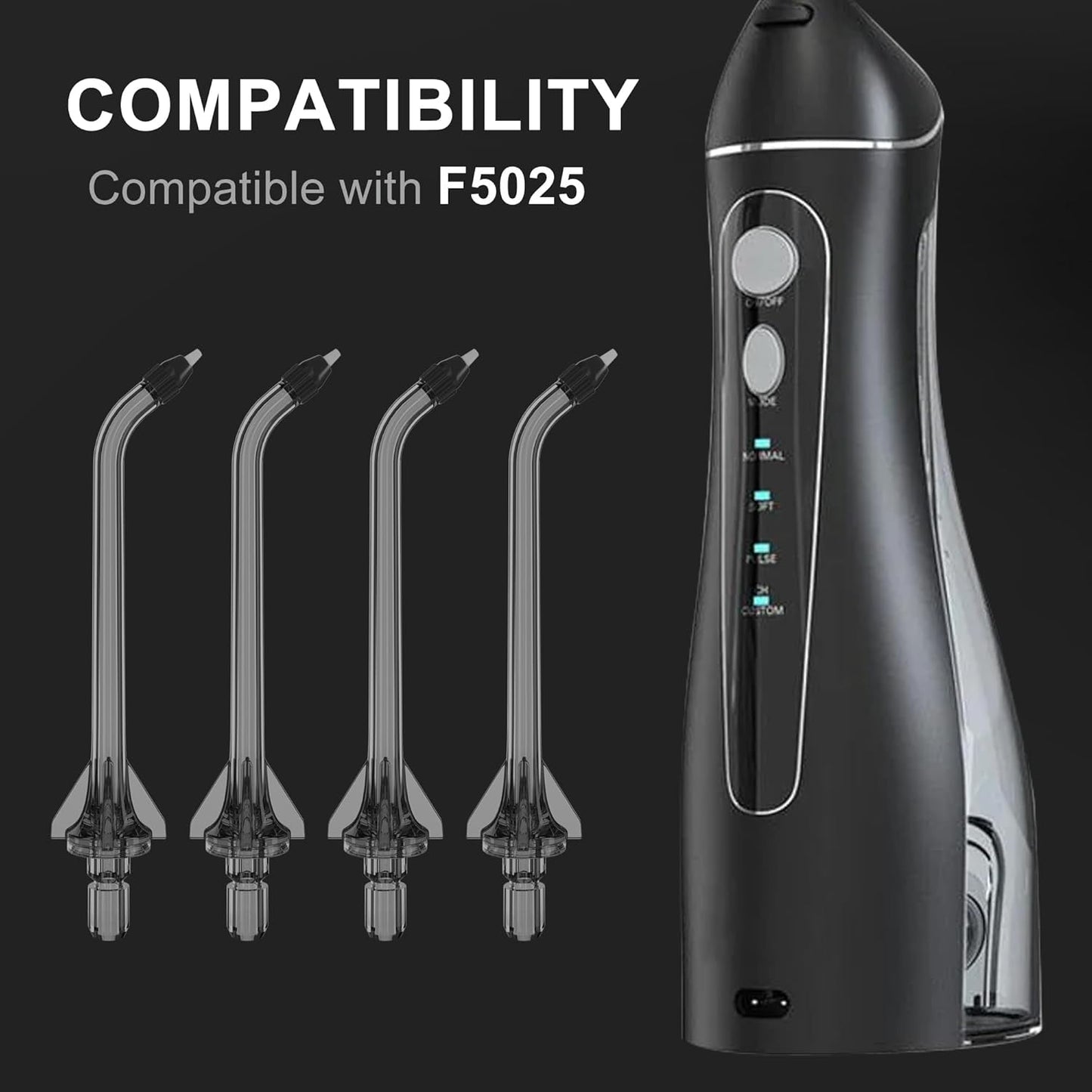 Replacement Heads for Nicwell Oralfree Water Flosser, Replacement Periodontal/Pocket Tips Oral Irrigator Jet Tip