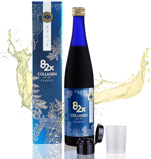 82X Classic Collagen - Marine Fish Tuna Collagen Peptides Liquid Drink for Skin Hair Nails from Japan with 82 Fermented Plants, Vitamins, Minerals & Supplements