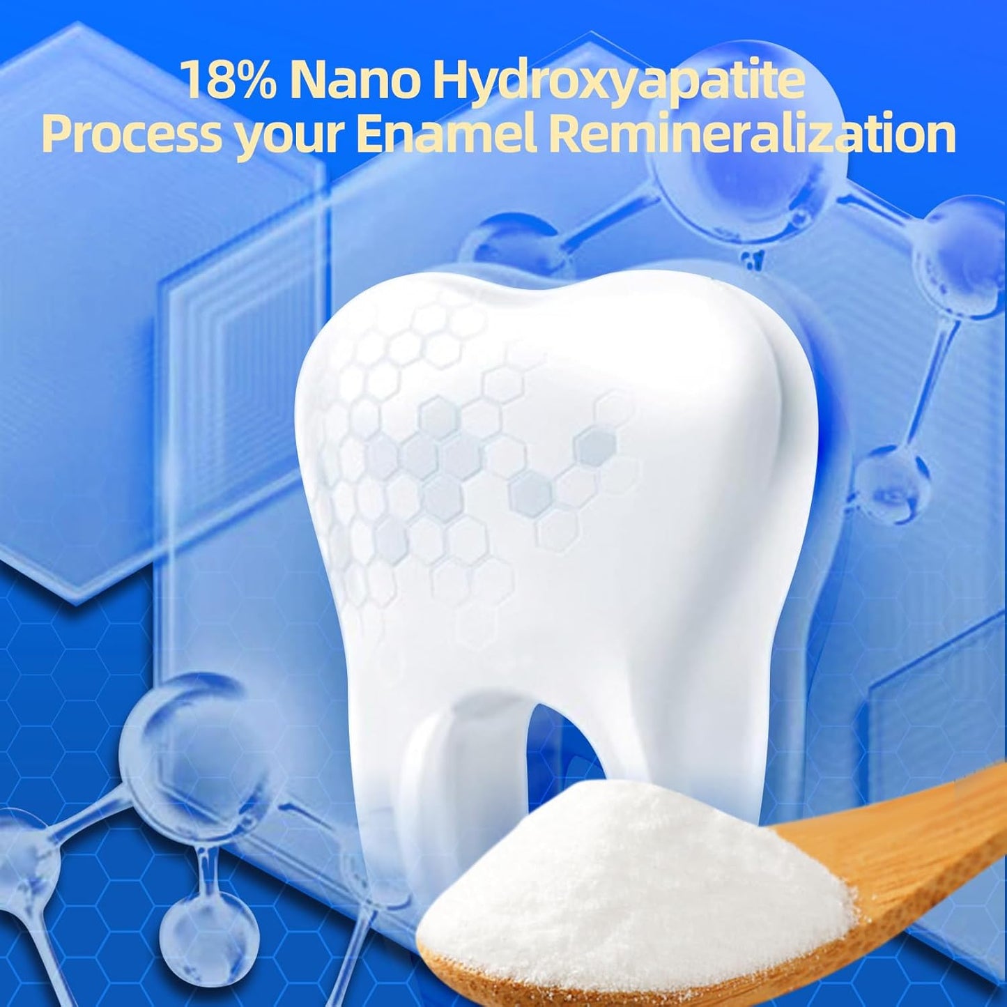 2-Pack 7X Turbo Whitening 18% Nano Hydroxyapatite Bee Wasp Venom Toothpaste for Enamel Repair,Sensitive Relief,Anti-Gingivitis,Anti-Cavity,Anti-Plaque -150 MIN Fresh Breath