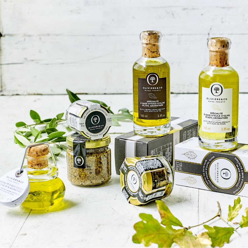 Black Truffle Olive Oil By Oliviers & Co | Exceptional Flavor Enhancement | Versatile And Easy To Use | Used By 5-Star Restaurants | 1.7 Fl Oz