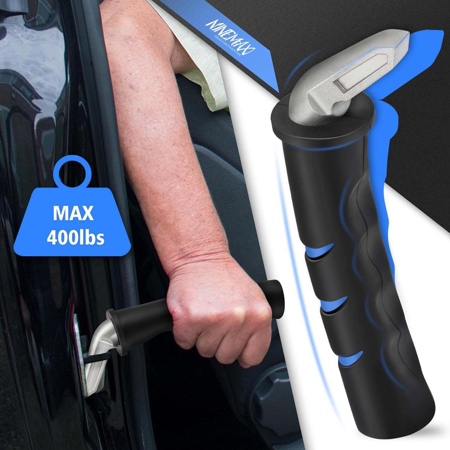 Car Door Handle for Elderly Car Handle Assist Support, Auto Grab Handles, Portable Car Door Cane for Seniors, Handicap (1 pc)