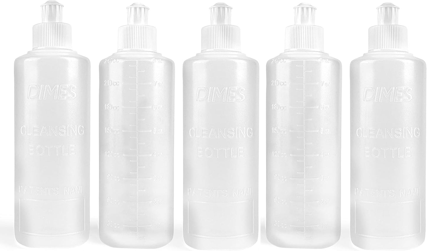 Dimes Peri Bottle for Postpartum Care [5-Pack] – 8 oz Perineal Squirt Bottle – Postpartum Essentials for New Moms – Easy to use Portable Bidet for women