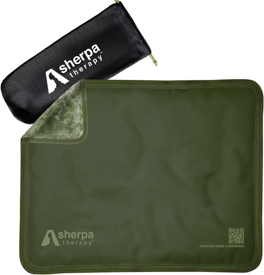 Large Ice Packs for Injuries Reusable - Soft Gel Hot and Cold Packs for Injuries, Hip, Shoulder, Back Pain Relief - 11.5" x 14.5" - Green