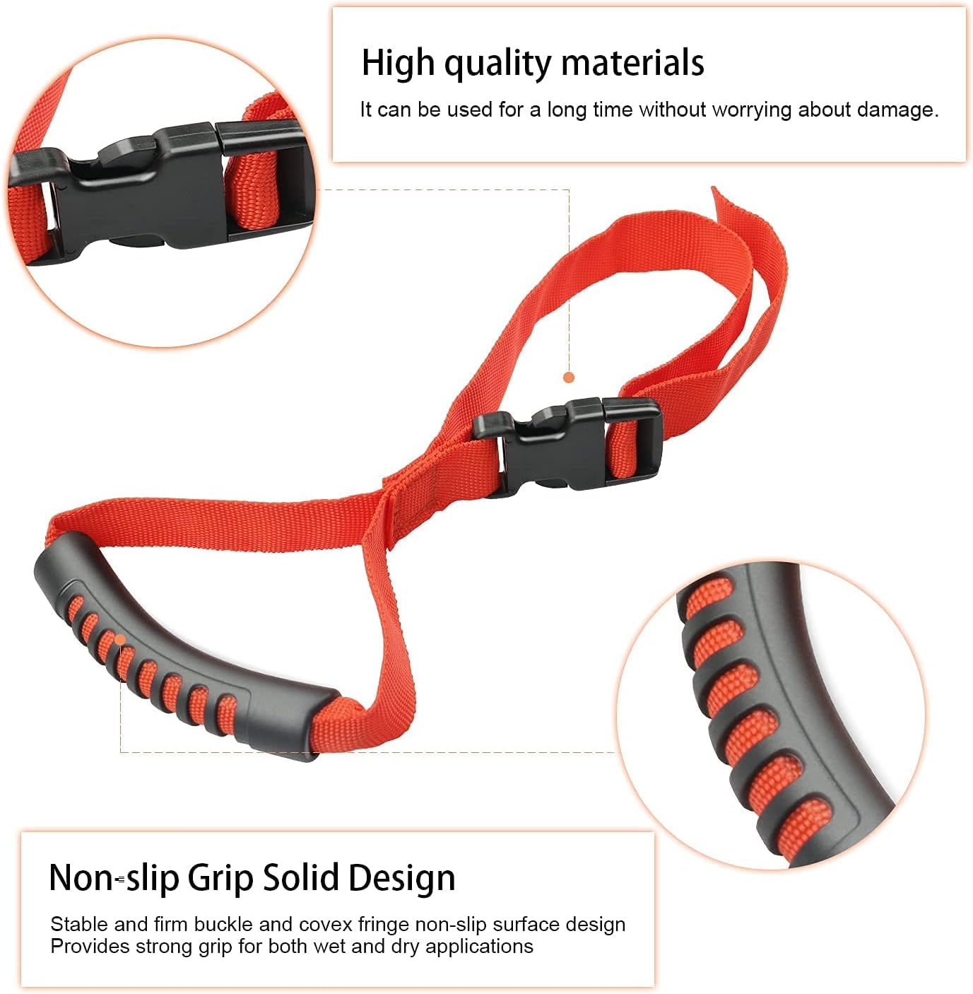 Bentolin Hand Handle Adjustable Standing Safety Handle Suitable for Elderly and Assistance- Disability Help (Red)