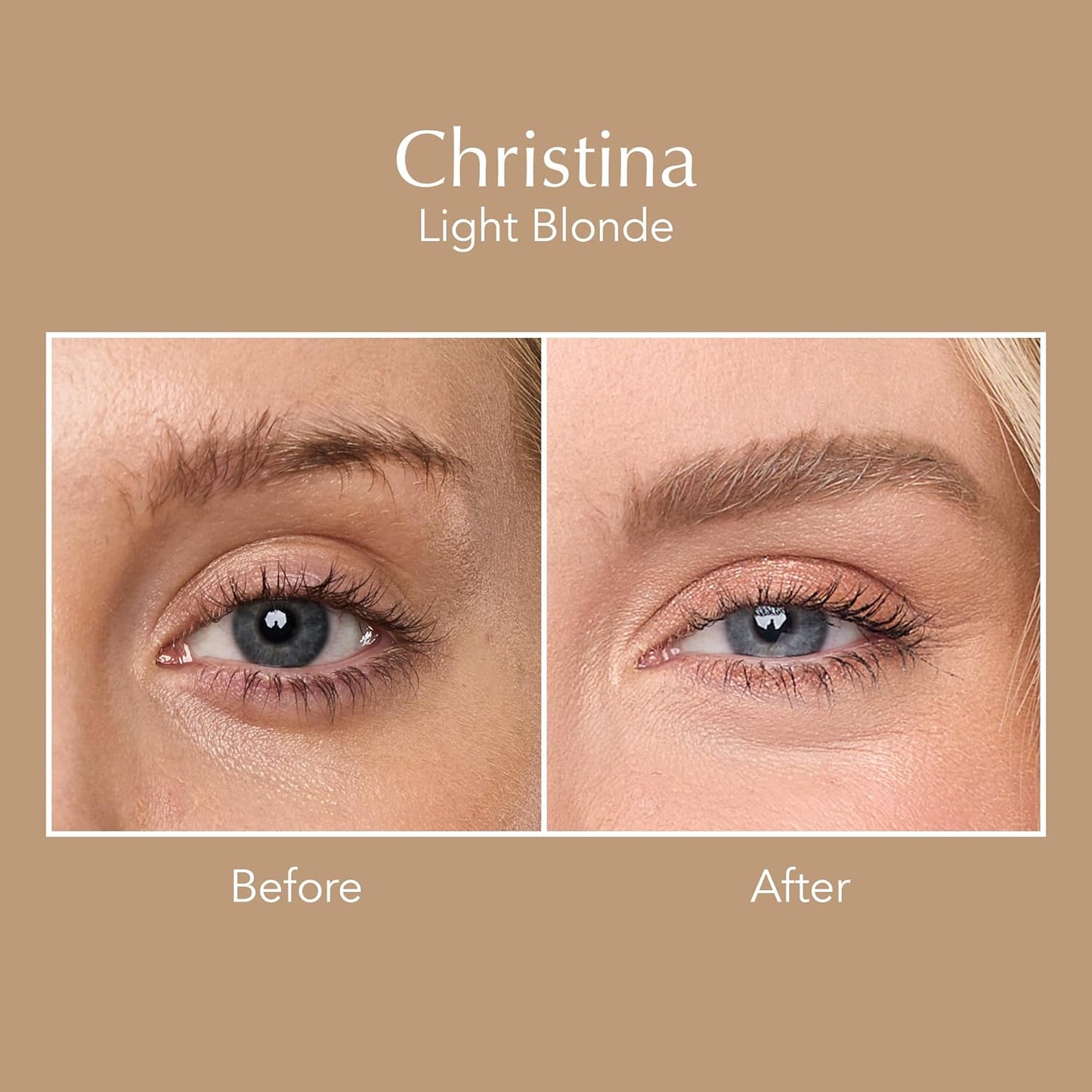 Thrive Causemetics Instant Brow Fix Semi-Permanent Eyebrow Gel, Waterproof Tinted Eye Brow Gel with Vitamin B5, Smudge-Proof, Vegan & Cruelty Free, Christina (Light Blonde)