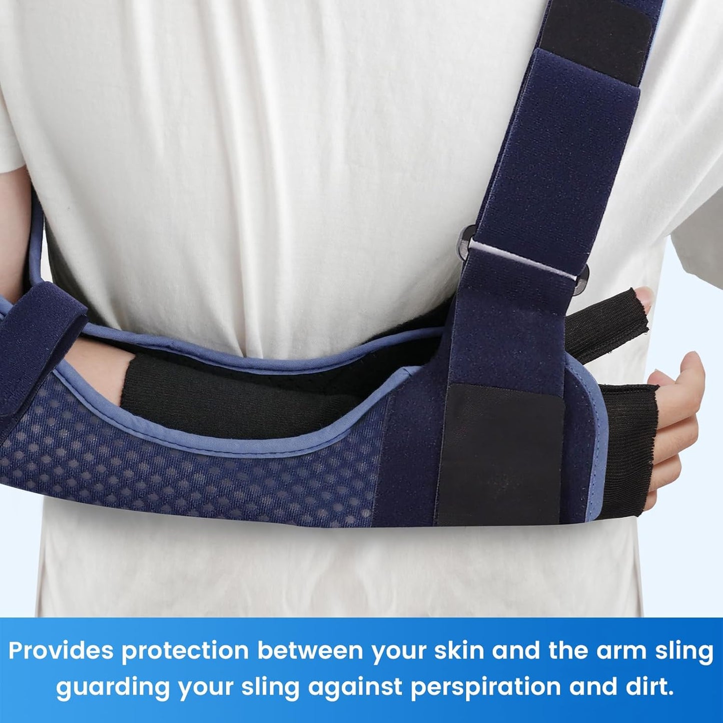 Hand Socks for Splint (Pack of 10), Elastic Cotton Stockinette Tubing, Surgical Sleeves for Arm, Wrist and Thumb Sleeve Under Brace, Cast Wrap Liner for Men & Women, Fit Left & Right Hands (Black, L)