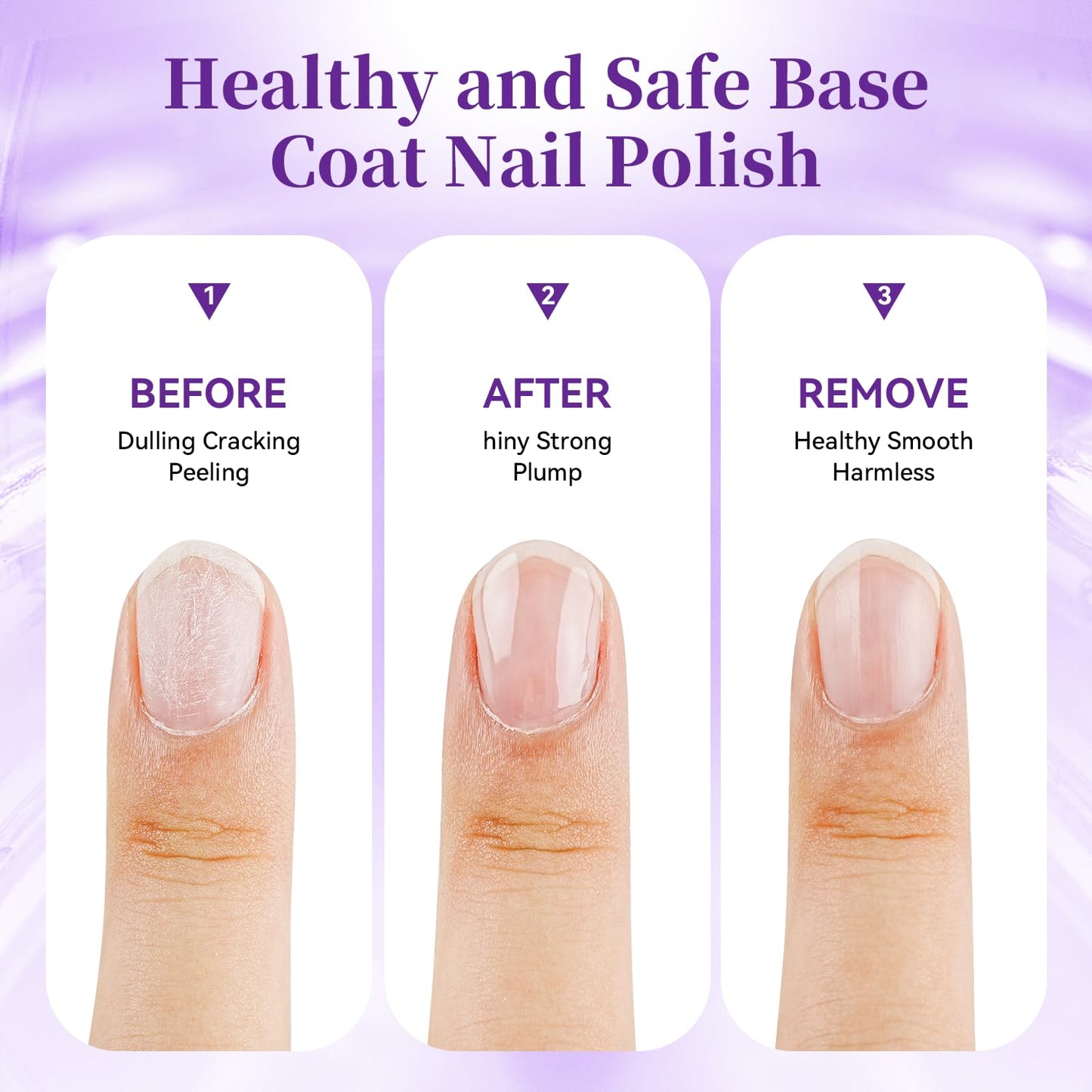 16.5ml Base Coat Nail Polish, Quick Dry Large Volume Base Coat, Color Lock Strengthen Nails for Women Salon DIY Nail Art