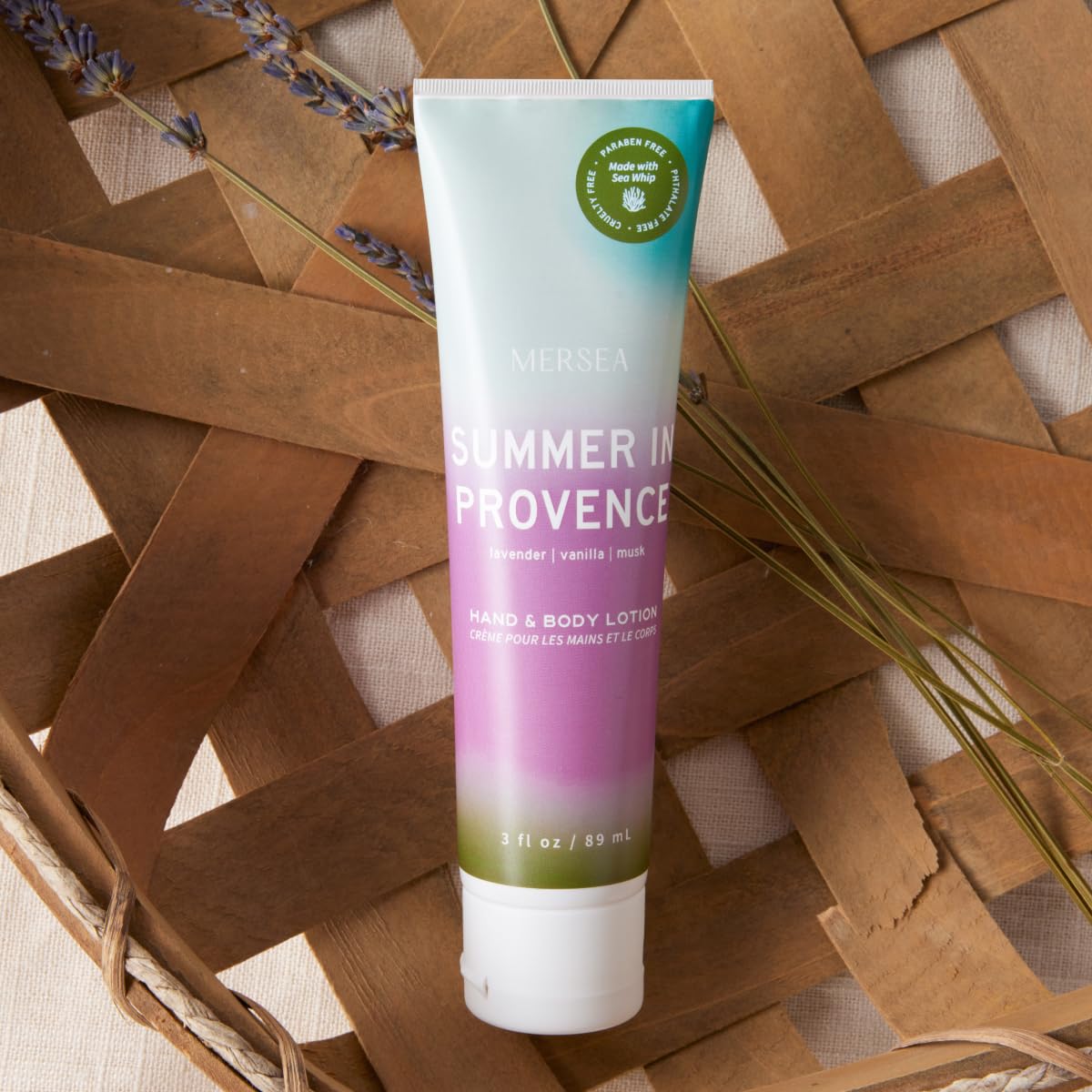 MERSEA Summer in Provence Sea Whip Hand and Body Lotion, Scented Travel Lotion (3 oz)