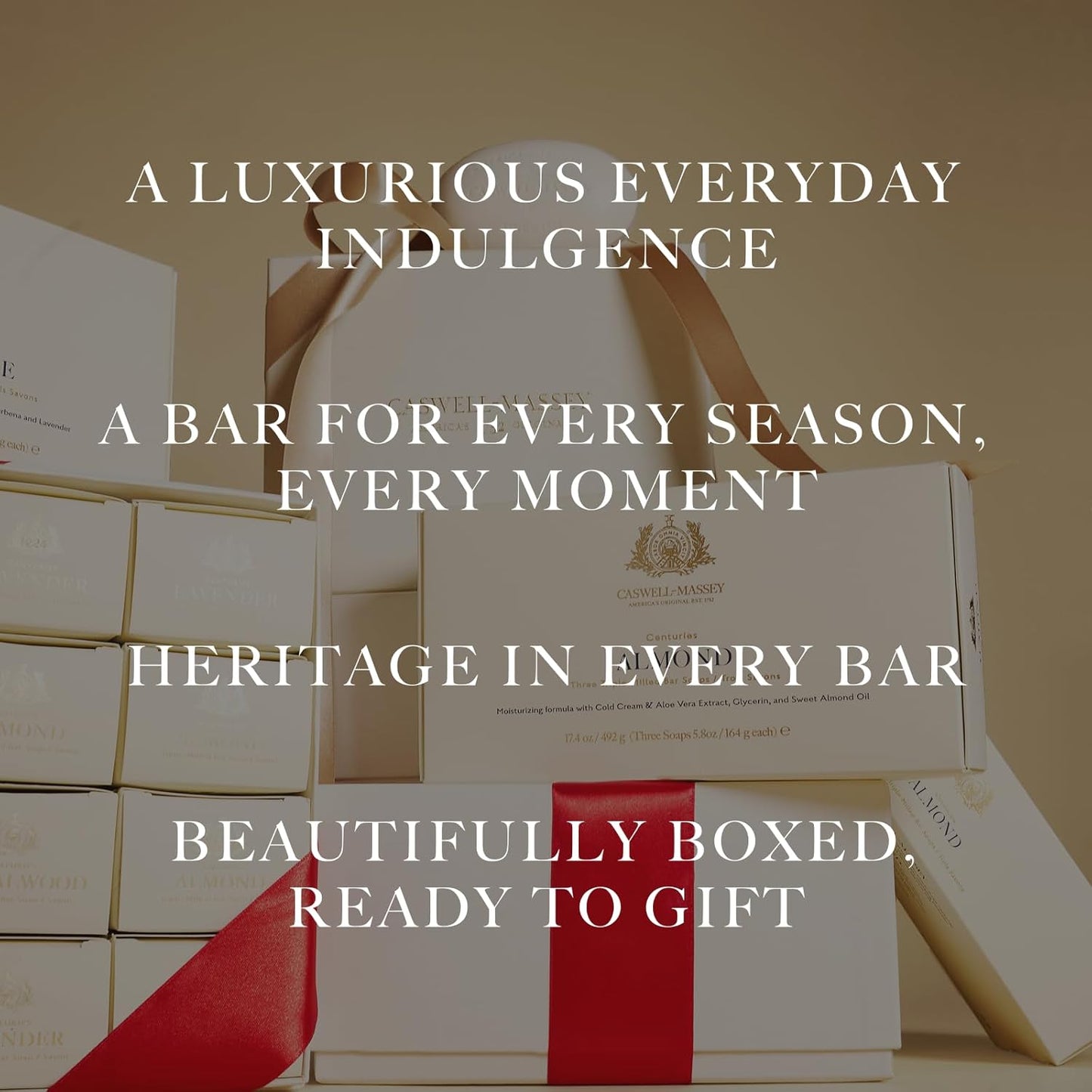 Caswell-Massey Men’s Bar Soap, Moisturizing Body Wash for Bath or Shower, Men’s Soap Bar for All Skin Types, Essential Oils & Plant-Based, Number Six, Almond, & Jockey Club, 3 (5.8 oz bar) Gift Set