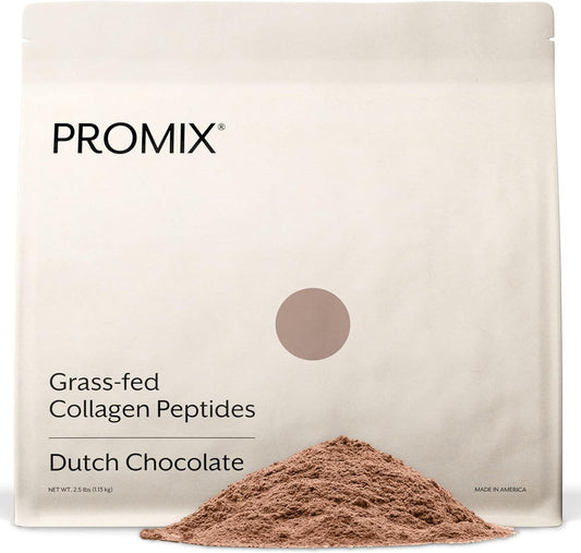 ProMix Nutrition Collagen Peptides, Chocolate - Hydrolyzed Collagen Protein Promotes Healthy Skin, Bones, Joints & Recovery Support - Add to Shakes, Smoothies - 2.5 Pound (Pack of 1)