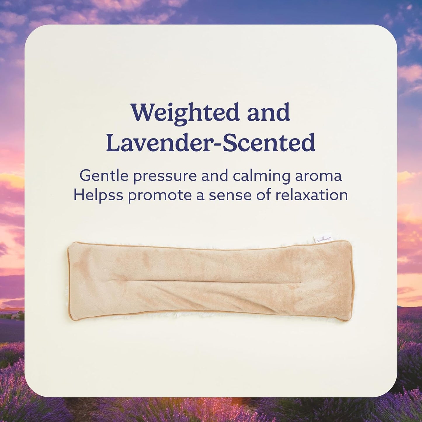 warmies Microwavable Neck & Shoulder Wrap - Heating & Cooling Plush Pad for Calming Relaxation - Weighted & Heated Neck Warmer with Scented Lavender - Microwave Heat Pad for Aches & Pain – Brown