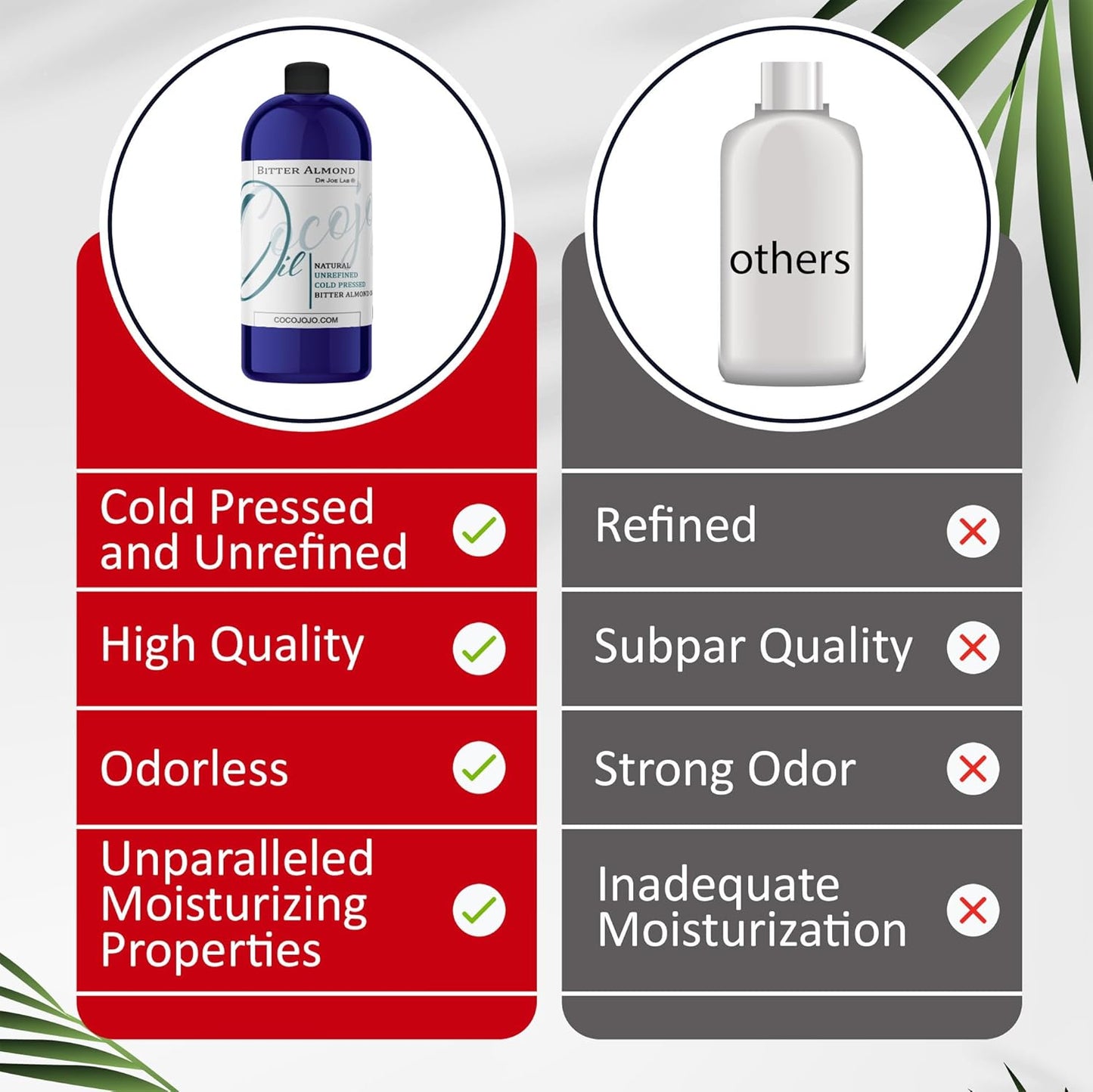 Dr Joe Lab Bitter Almond Oil - 32 oz - Pure Unrefined Cold Pressed Extra Virgin Non GMO All Natural, Vegan Bulk Carrier Oil Perfect for Body Hair Face Skin Nails Facial Hair DIY Cosmetics