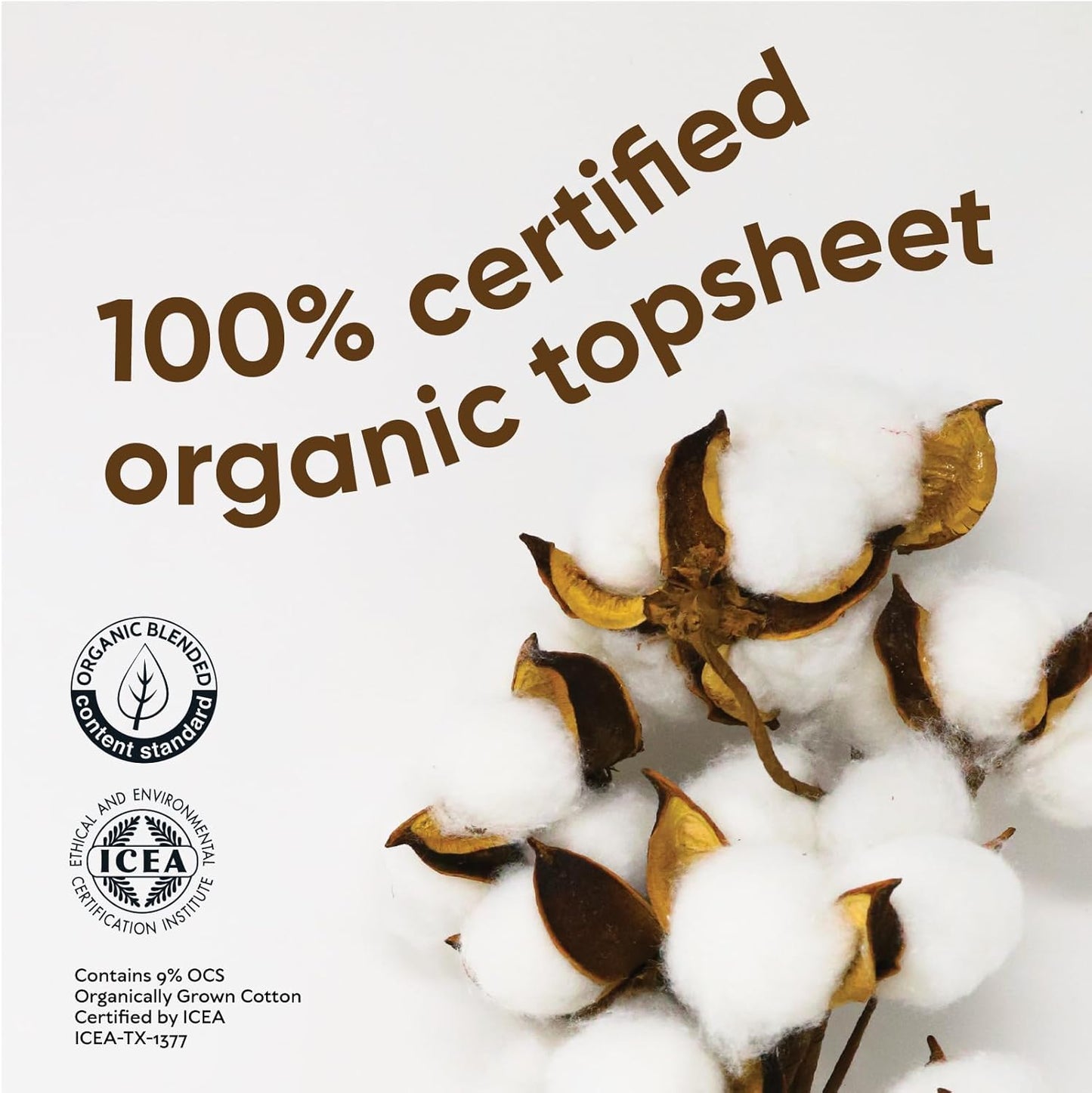 Oi | Organic Initiative Incontinence Pads, Organic Cotton Topsheet, Highly Absorbent up to 23.5 floz, Odor Control, Breathable and Hypoallergenic, Ultimate (Length 16.1") 20 Pads