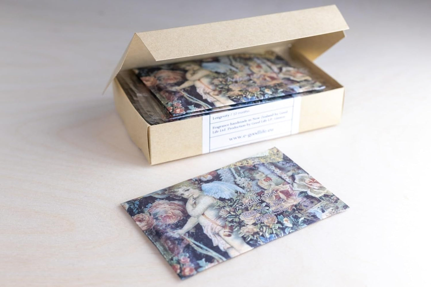 Good Life Aegean Sea Scented Sachets | Designed in New Zealand | 12 Sachets - Vintage
