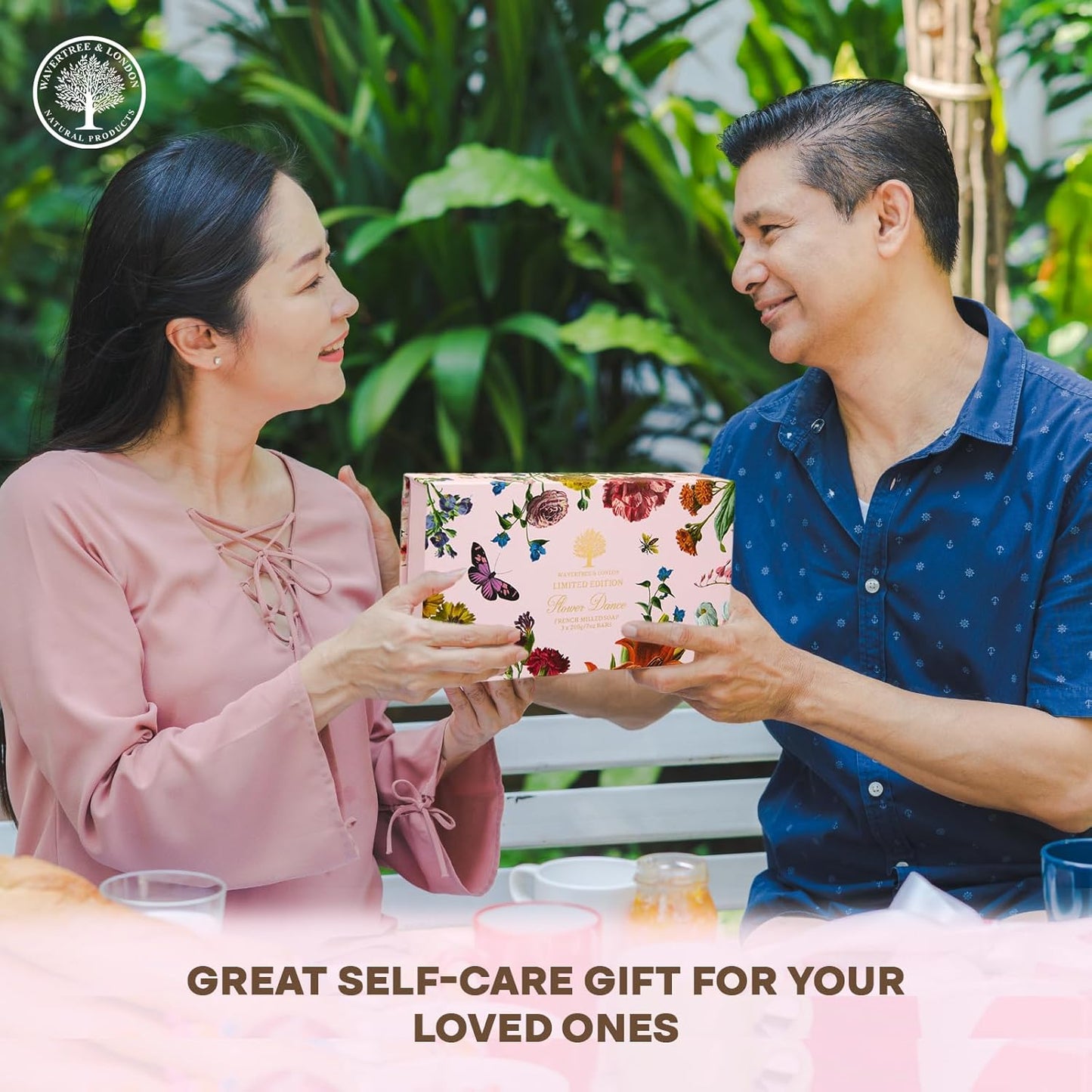 Wavertree & London Flower Dance Trio Natural Soap Bars 7 OZ, Pack of 3 – Fancy Australian Bar Soap Gift set for Women & Men, French Triple-Milled Luxury Bath Soap Bars Enriched with Shea Butter