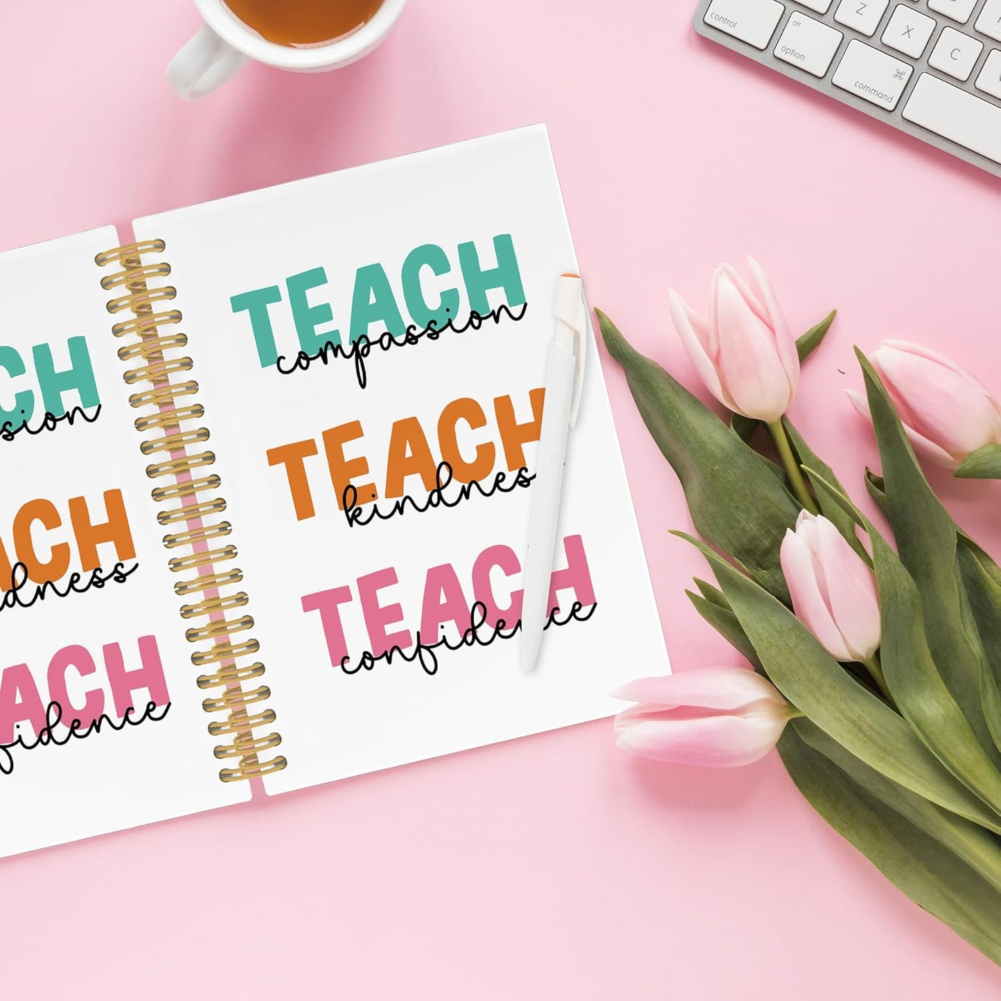 Teacher Gifts Spiral Notebook, Inspirational Journaling Notebooks for School office, Thank You Teachers Hardcover Journals Gifts for Women, 160 Pages 5.5 x 8.3 Inch, Teacher Appreciation Gift