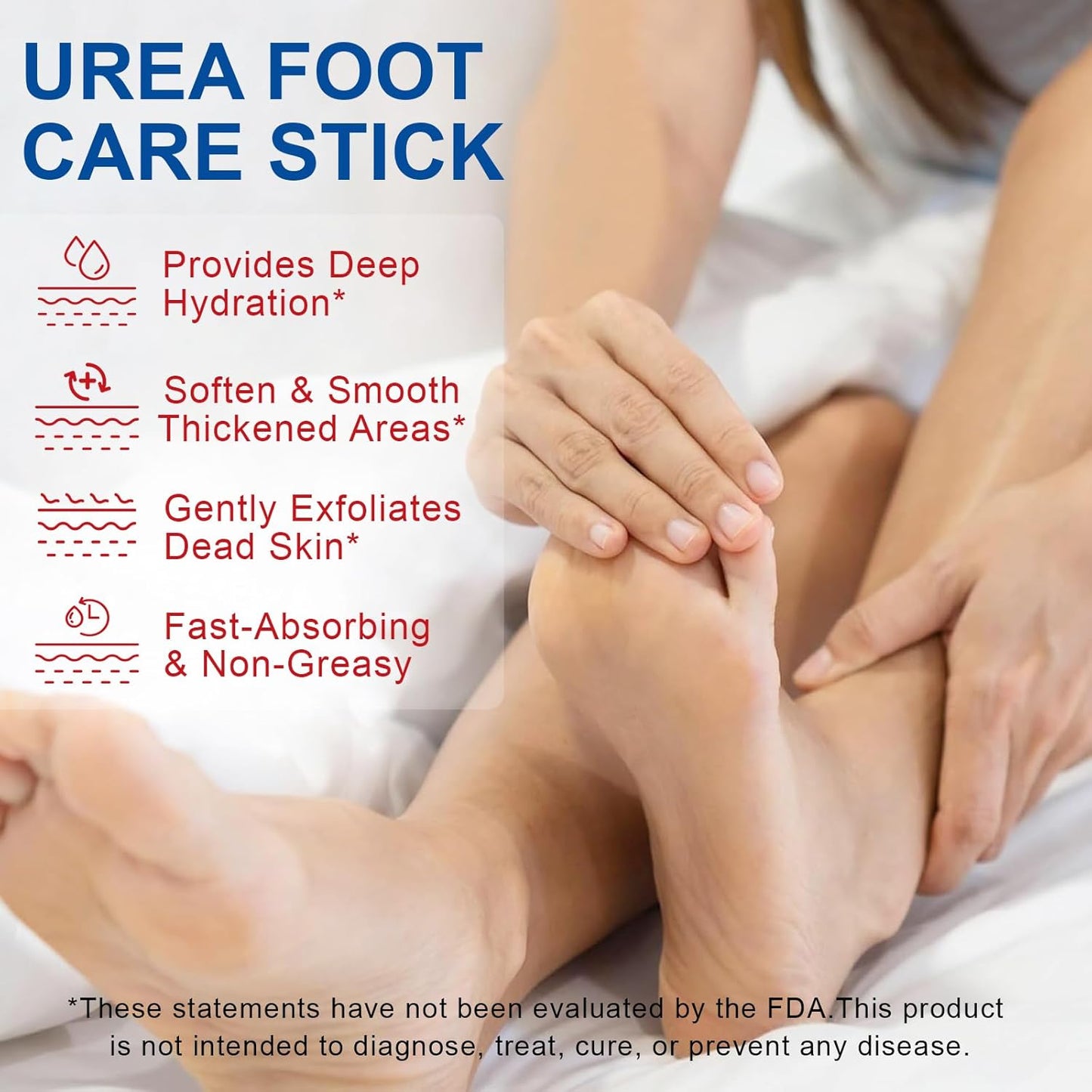60% Urea Foot Cream with 2% Salicylic Acid, Feet Moisturizer Cream for Dry Cracked Heels, Urea Foot Cream Nourish Cracking Rough Dry Heels, Feet Callus Remover, 1.41Fl Oz