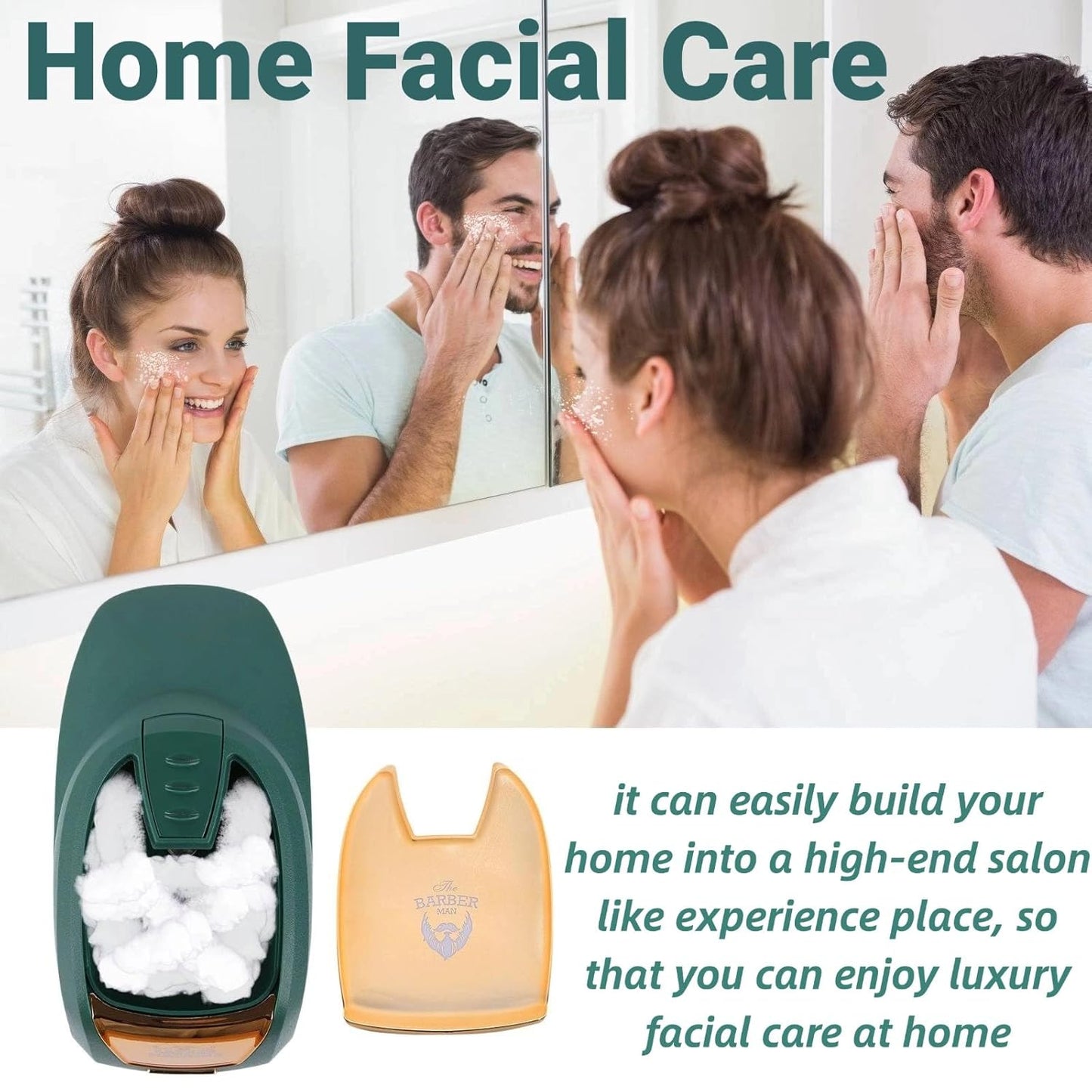 New Hot Lather Machine for Barbers, with 260ML Lather Container Barber Shop Heated Beard Cream Dispenser, Household Heated Shaving Cream Dispenser (US Plug 110V)