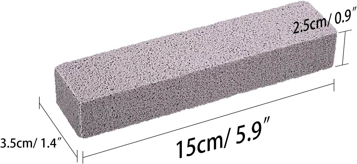Chinco 14 Packs Pumice Stick for Cheaning, Pumice Scouring Stone Pad Removing Stain Grime Without Leaving Scratches for Kitchen Oven Stove Home Bathroom Toilet Pool House Cleaning Supplies