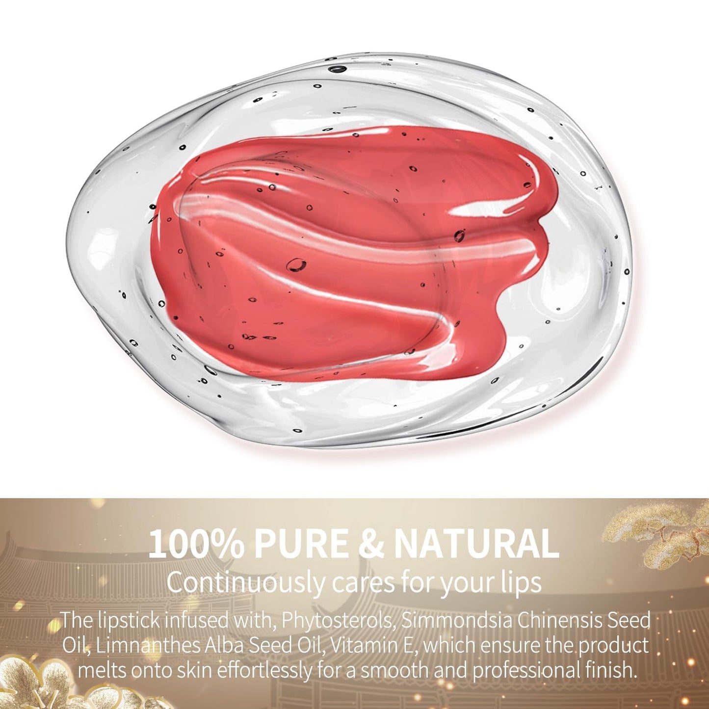 Catkin Semi-Matte Lipstick Hydrating High Impact Color Infused with Vitamin E and Avocado Oil Smooth Soft Texture Long Lasting Matte Finish 173