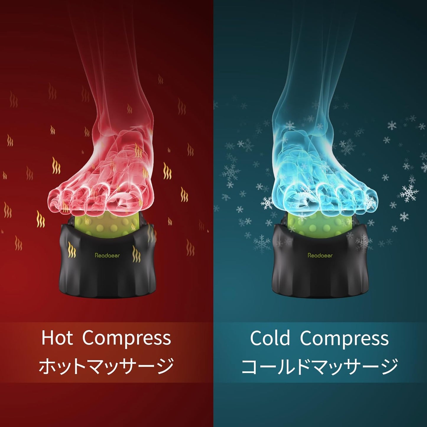 READAEER Manual Massage Ball, Massage Roller Ball for Shoulders, Arms, Neck, Back and Feet