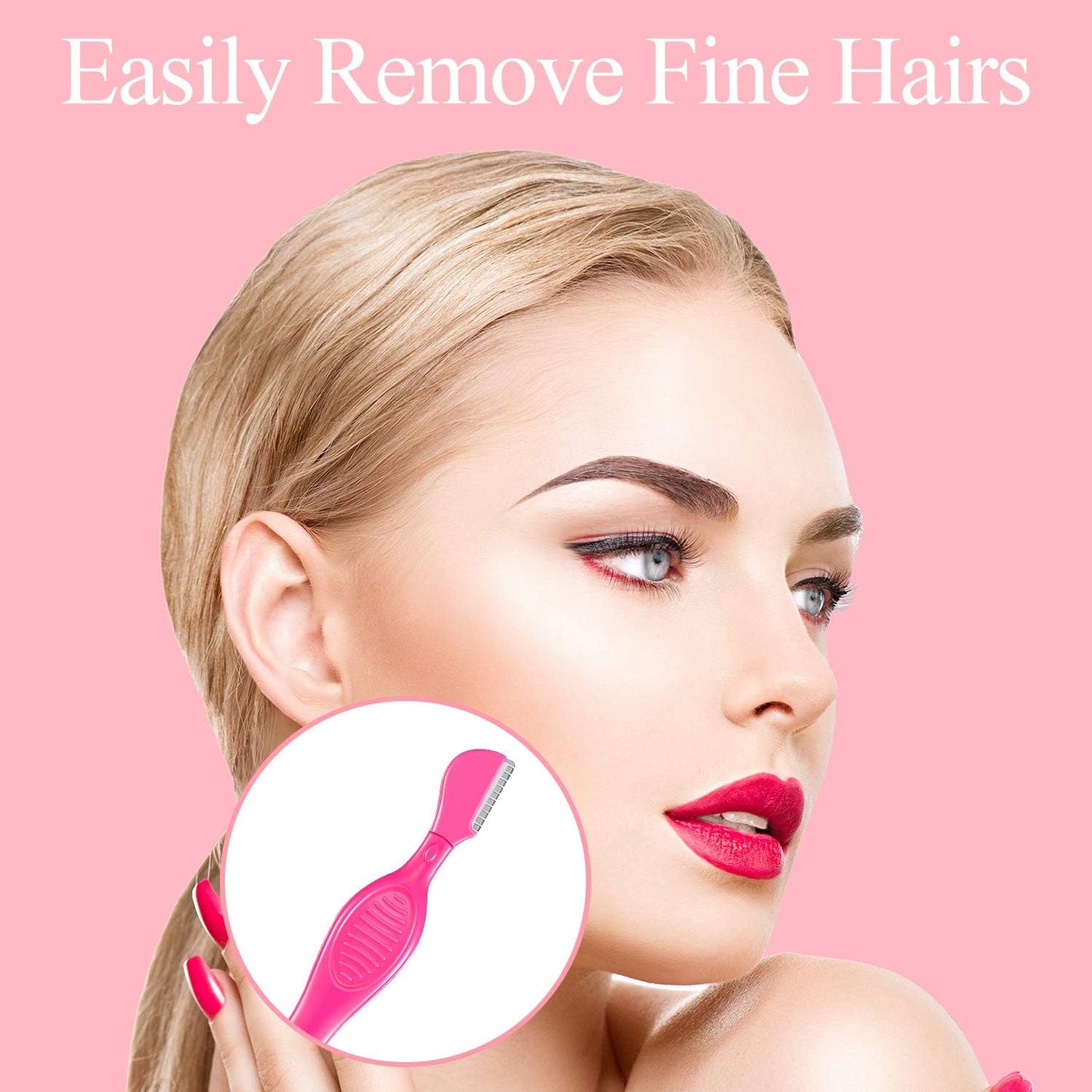 Mudder 21 Pcs Eyebrow Razor Eyebrow Shaver Facial Razor Multipurpose Face Trimmers with Precision Cover for Women Makeup Care Tools(Green, Blue, Yellow)