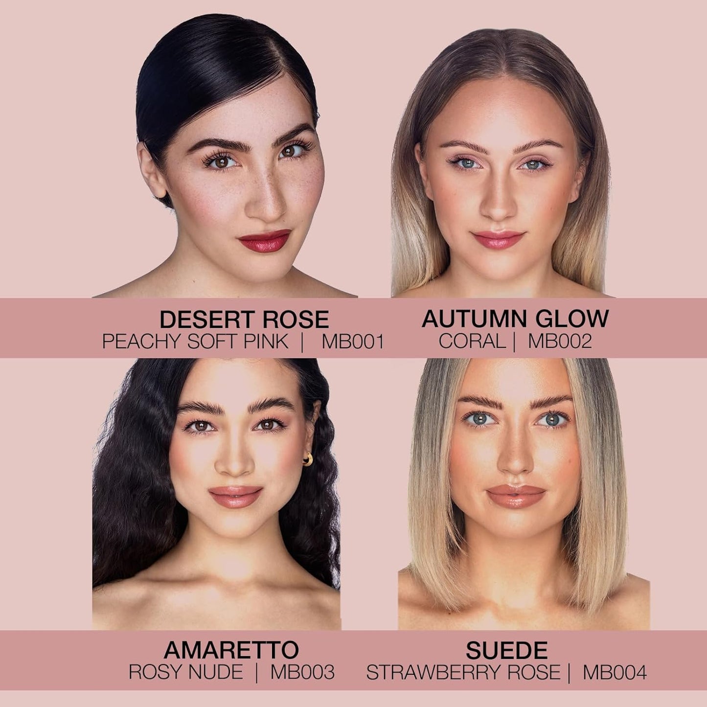 Bellapierre Mineral Blush – Loose Powder Blush, Lightweight Cheek Color, Warm Dewy Finish, Talc-Free, Hypoallergenic & Non-Toxic – 0.3 oz – Amaretto