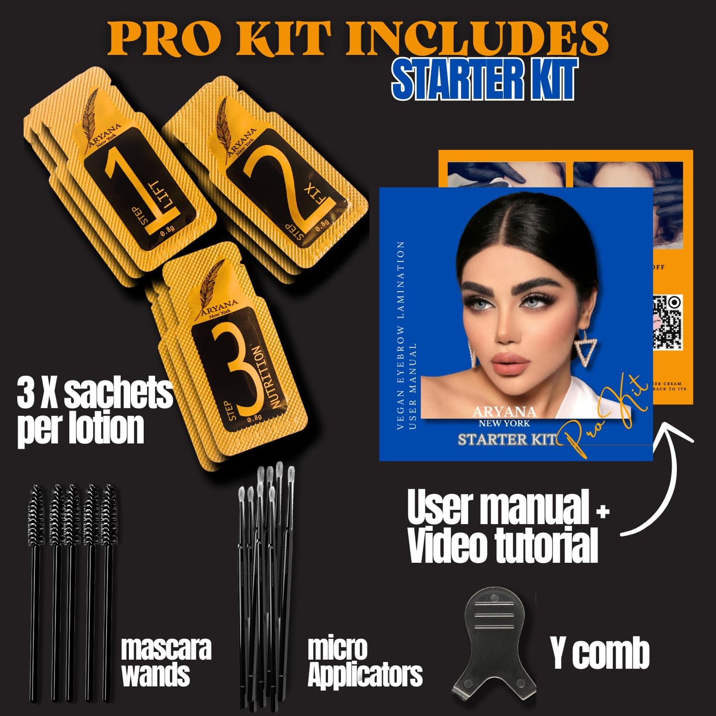 ARYANA NEW YORK Brow Lamination Kit - Professional Series - Starter Kit