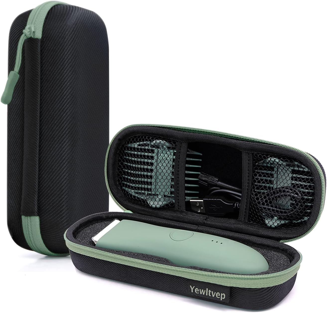 Case for Meridian Shaver, Yewltvep Hard Bags Compatible with MANSPOT Groin Hair Trimmer Without Recharge Dock, Storage Case for Meridian Trimmer with Shockproof Detachable Insert Foam