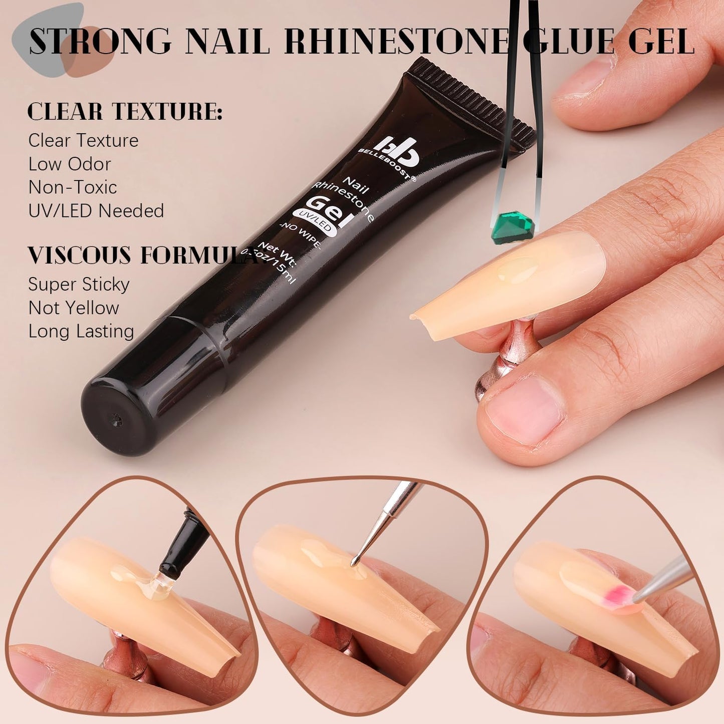 2060Pcs Emerald Green Glass Nail Rhinestones 60Pcs Multi Shapes Flatback Nail Gems + 2000Pcs 1.5-4mm Round Crystal with Rhinestones Glue Gel, Manicure Nail Charms Diamond Gemstone for Nail Art