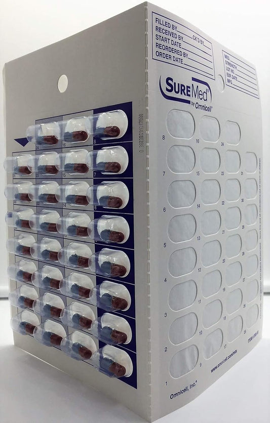 36 Cards 36 Blisters for 31 Day Monthly Cold Seal Pill Storage, Summer Camps, Pharmacists, Cargivers (36)