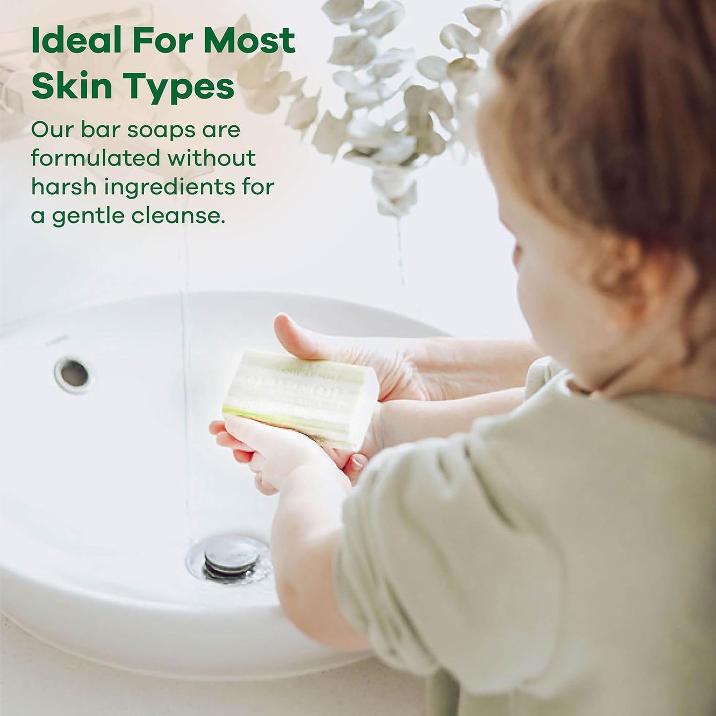 Australian Botanical Soap, 6.6 OZ, Tea Tree with Sage Extract, Triple Milled Bars made with a Natural Soap Base and Enriched with Organic Shea Butter, Pack of 8