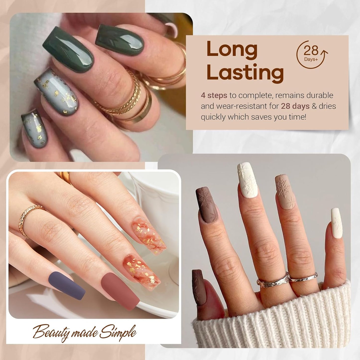 AZUREBEAUTY Dip Powder Nail Kit Starter 20 Colors Glitter Dark Green Grey Purple Fall Winter 31 Pcs Dip Powder Liquid Set with Top/Base Coat Activator for French Nails Art Manicure DIY Salon Gift