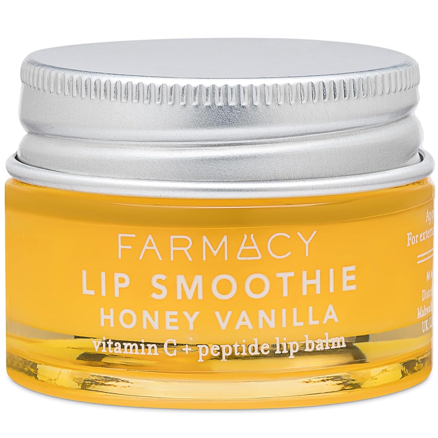 Farmacy Peptide Lip Balm - Lip Smoothie Hydrating Lip Balm with Vitamin C to Visibly Plump + Smooth Lip Lines - Nourishing Lip Treatment with a High-Gloss Finish - Honey Vanilla (10g)