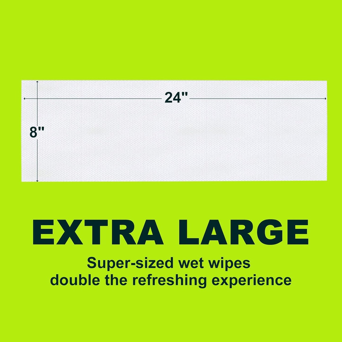 5X Larger Extra Large Body Wipes for Bathing No Rinse 6 Pack, Cooling Travel Pack for Outdoors Sports, Portable Disposable Body Cleansing Towelettes, Great for Gym, Camping
