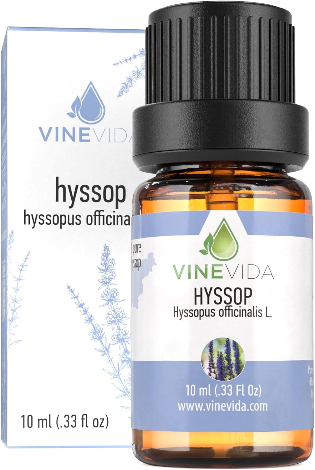 VINEVIDA Hyssop Essential Oil 10 mL - Undiluted Hyssop Oil 10 mL - Hyssop - DIY Candle Scents for Candlemaking - 10 mL Essential Oil for Soap Making Safe for Skin (4OZV-OBP-HYS-SOP-10ML)