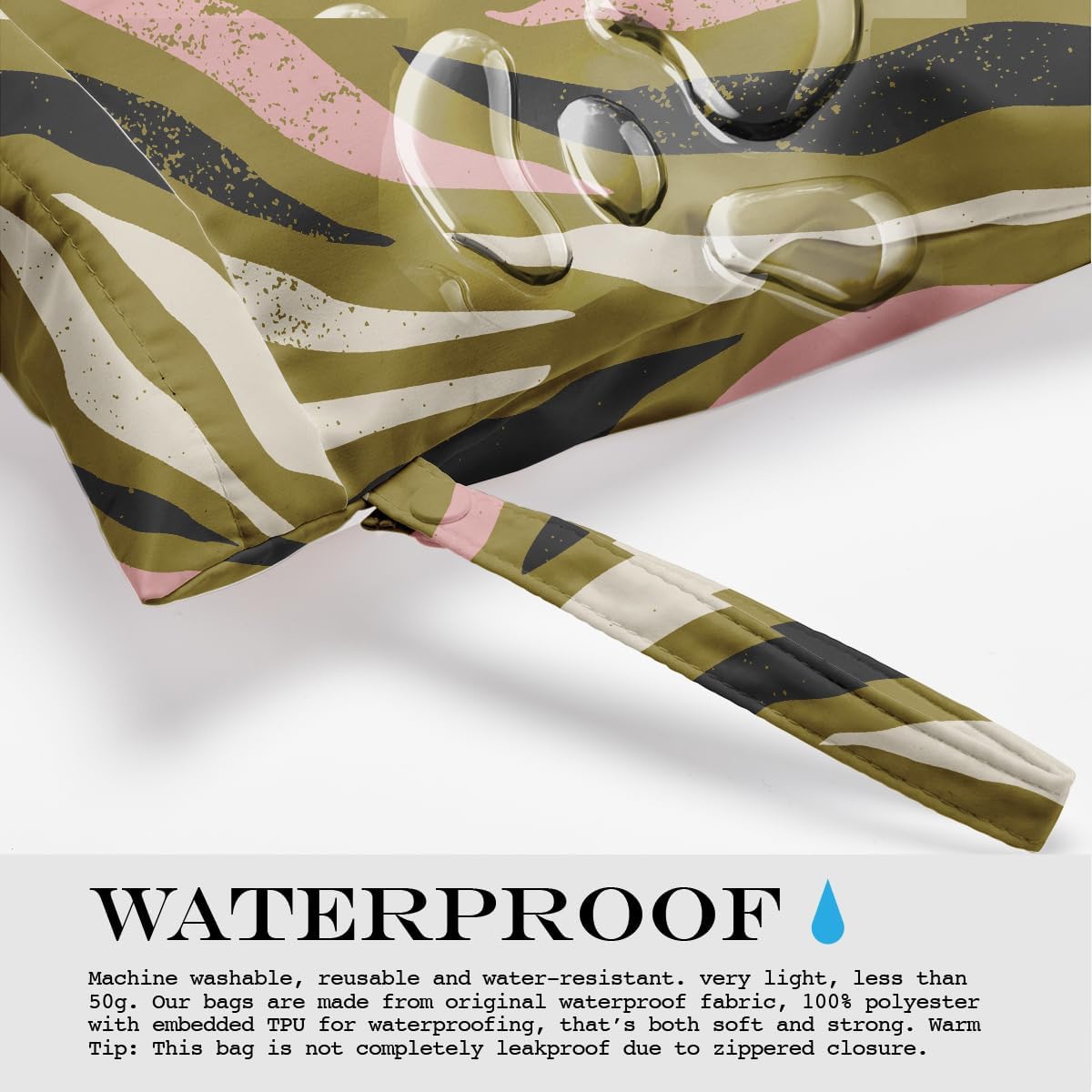 Wet Bag, Wet Dry Bag, Wet Bag for Swimsuit, Travel, Beach, Pool, Diapers, Dirty Yoga Gym Clothes, Makeup Bag, Waterproof Tropical Palm Leaves Decor Jungle Palm Leaf Favors