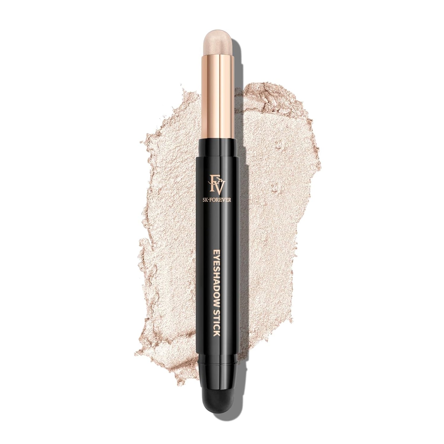 FV Cream Shimmer Eyeshadow Stick，Long Lasting & Waterproof, Multi-Use & High Pigment Eyeshadow Makeup Stick, Pearl Shimmer