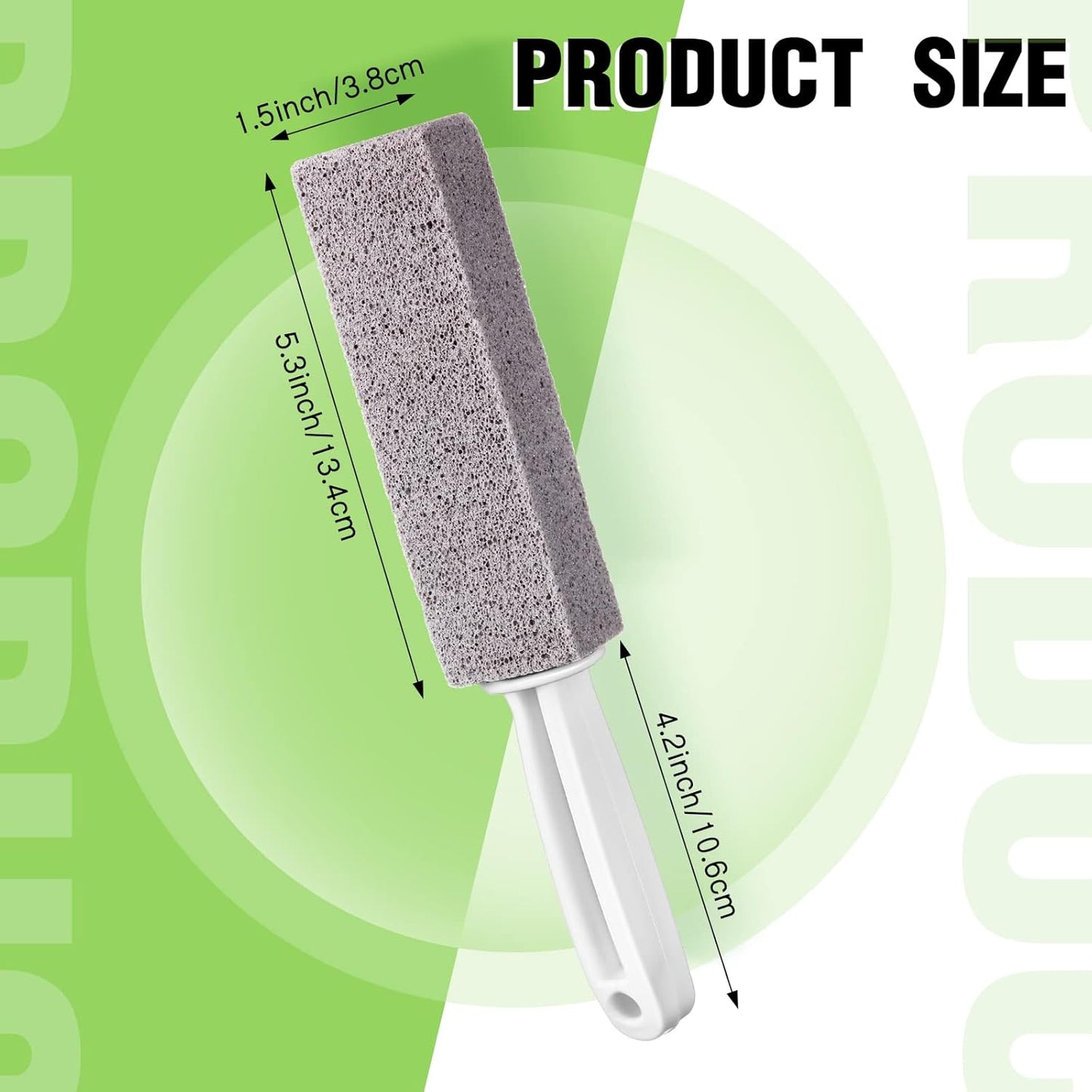 20 Pack Pumice Toilet Bowl Cleaner Pumice Stone with Long Handle Toilet Stone Cleaning Block for Bath Grout Pool Kitchen Tubs Showers