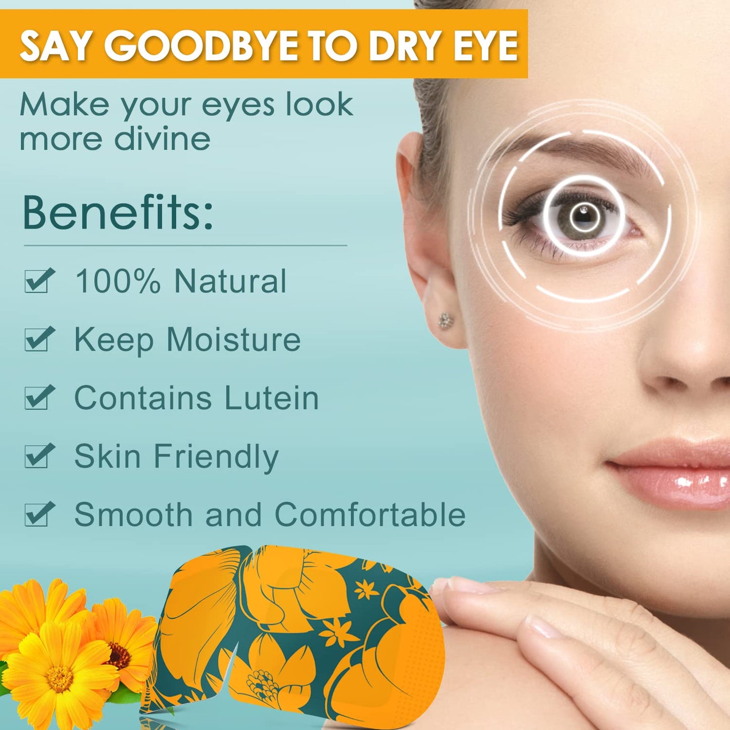 Steam Eye Mask 20 Packs, Self Heating Sleep Mask for Dry Eyes, Fatigue, Dark Circles, Comfortable Moist Warming Eye Mask, Disposable Heated Eye Mask, Gift for Women, Men, Mum, Dad (Lutein)