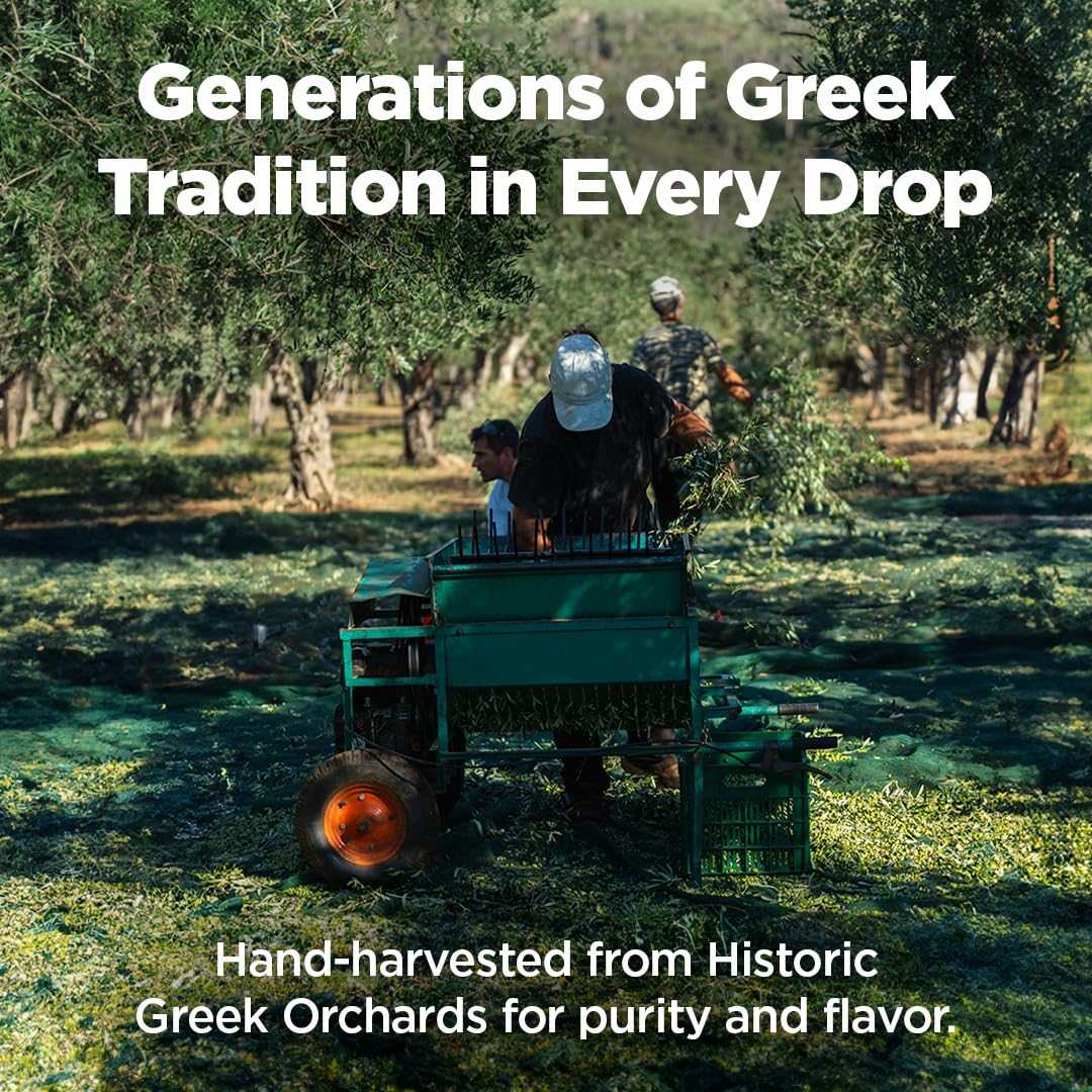 Mánamu Extra Virgin Olive Oil from Greece | Fresh Harvest 24-25 | 100% made with pure GREEK Koroneiki Olives | 100% PURE Cold Pressed | Low Acidity | Ecological Bag-in-Box 101.4 Fl Oz (3 Liter)