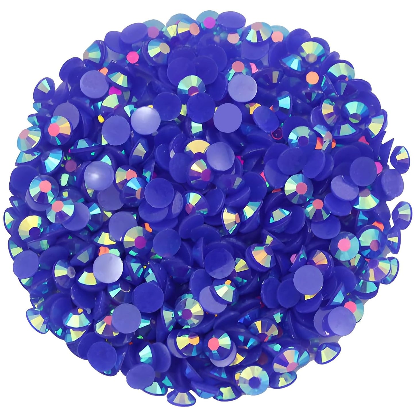 4500 Pcs SS6 2mm AB Flatback Rhinestones for Nails Art Crafts Glitter Round Shine Gems Crystals DIY Clothes Shoes （Sapphire AB）