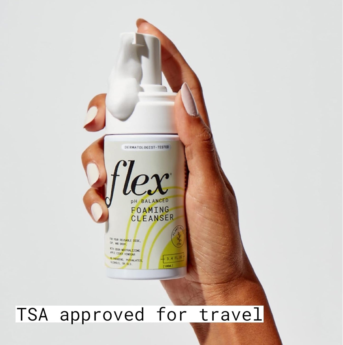 Flex Reusable Disc Starter Bundle | Reusable Menstrual Disc with Flex Wash and 2 Packs Wipes