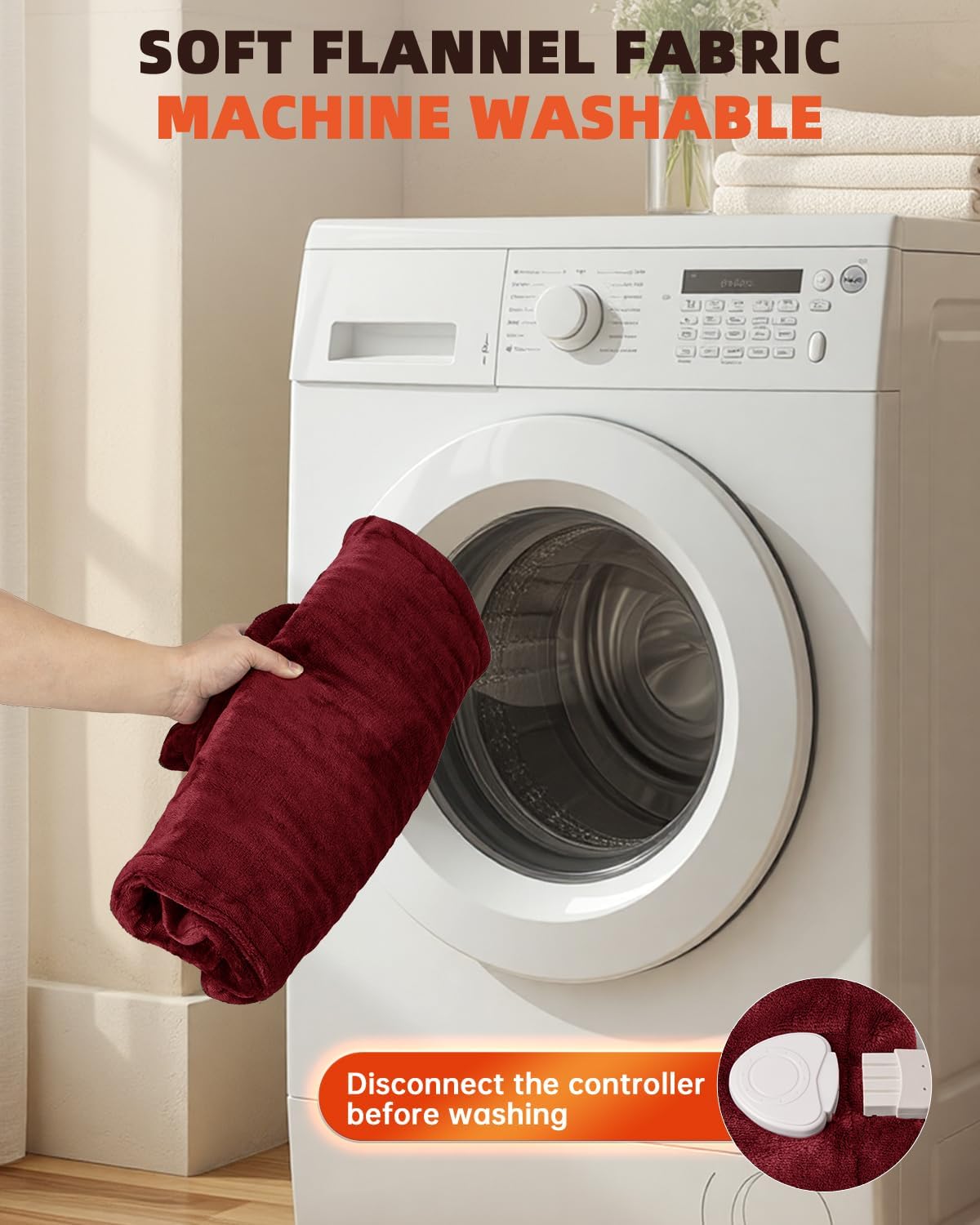 Graphene-Infused Heating Pad for Neck Shoulder and Back,Birthday Gifts for Women Men Dad, Weighted Electric Neck Shoulders Heat Pad for Pain Relief, 24"x37", ETL Certified