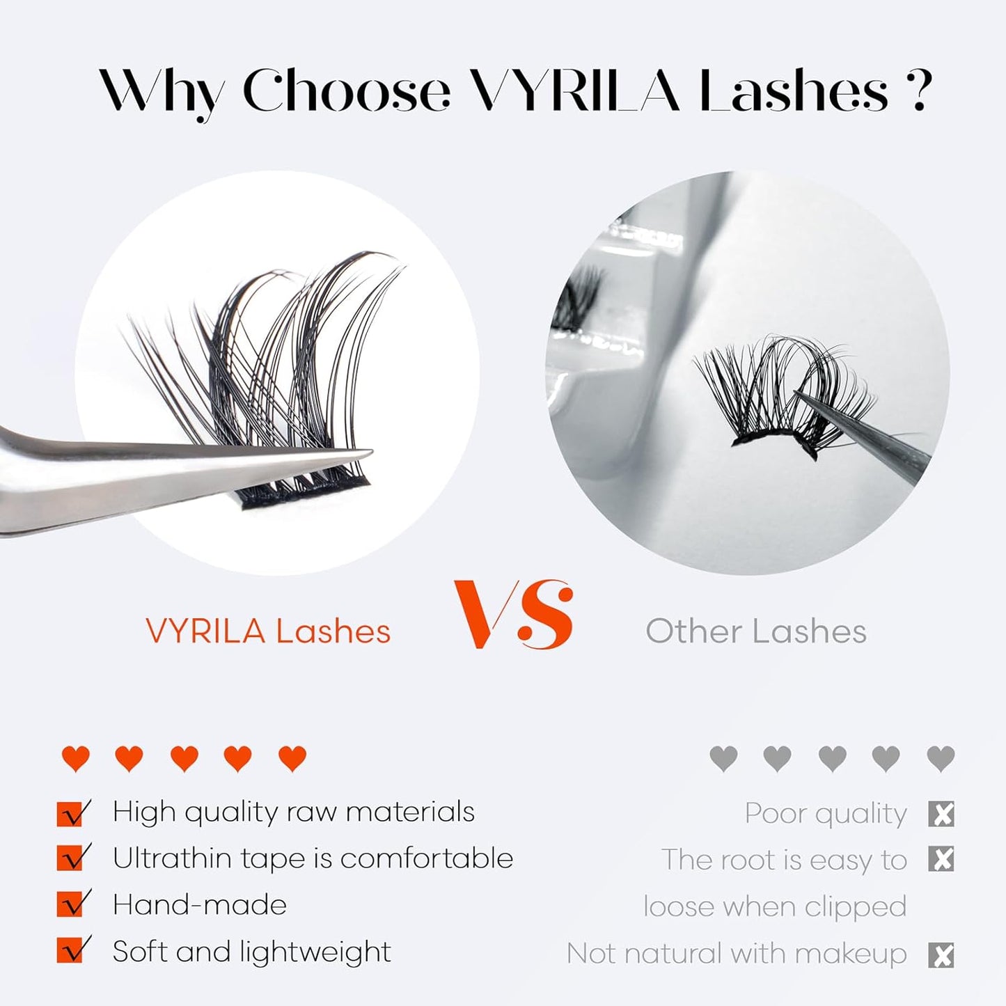 Lash Clusters-VYRILA 0.07mm Wispy Eyelashes C Curl Eyelash Clusters 8-14mix Individual Lashes Extension DIY at Home (30P+S03 186pcs-8-14mix)