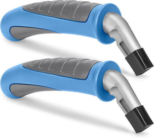 Car Door Handle for Elderly Car Handle Assist Support, Portable Auto Grab Handles for Handicap Seniors, Light Blue and Grey 2 Pcs