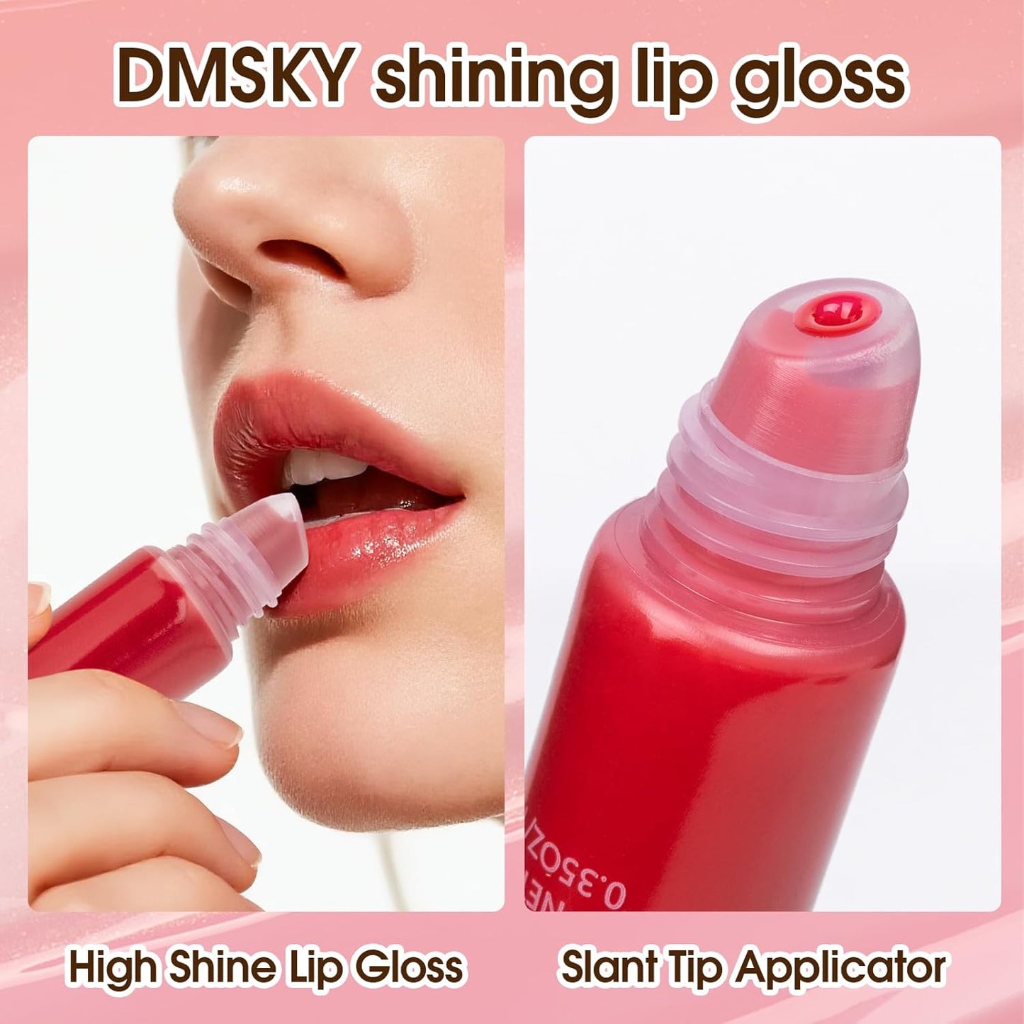 Dmsky 24 Pack Lip Gloss Set, 12 Colors Lip Oil for Dry Cracked Lips, Moisturizing Lip Balm Infused with Vitamin E for a Sheer Tint Of Color